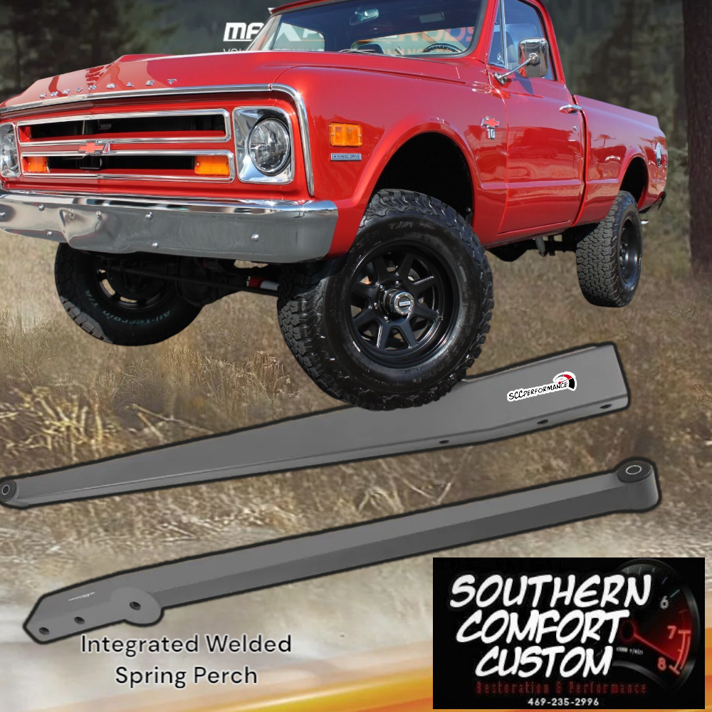 Rear Tubular Trailing Arm For 1960-1972 compatible for Chevrolet Pickup C10 C20 C30 compatible for Chevy Truck