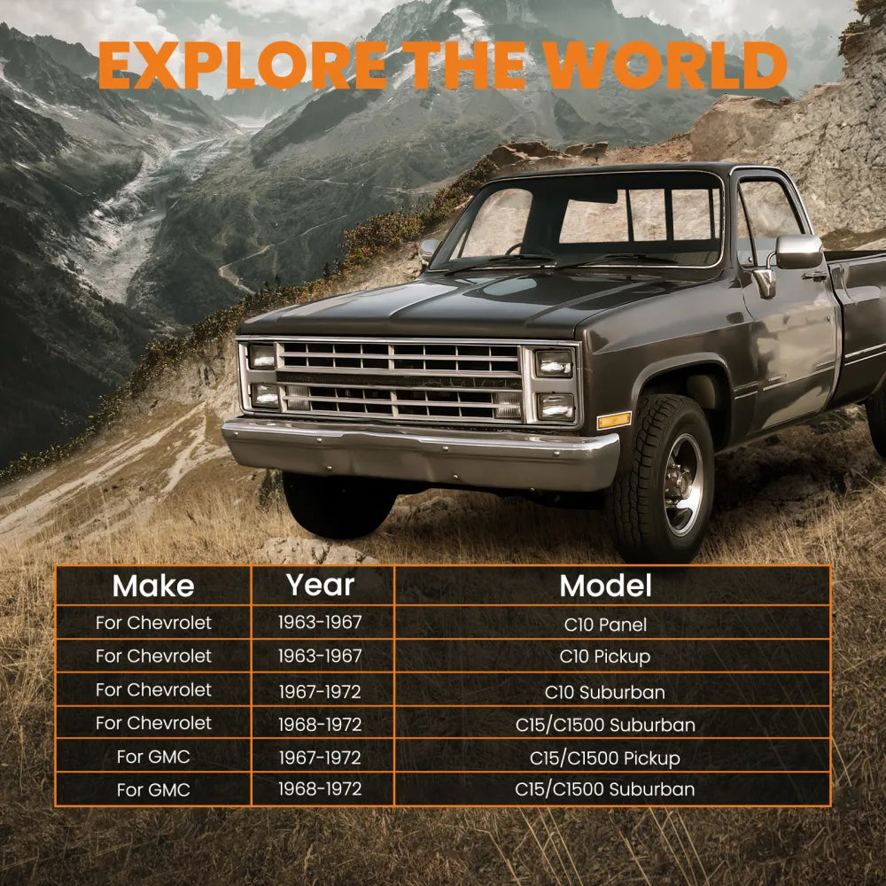 3 Inch Front / 5 Inch Rear Drop Spring Lowering Kit for ChevroletC10 1963-1972