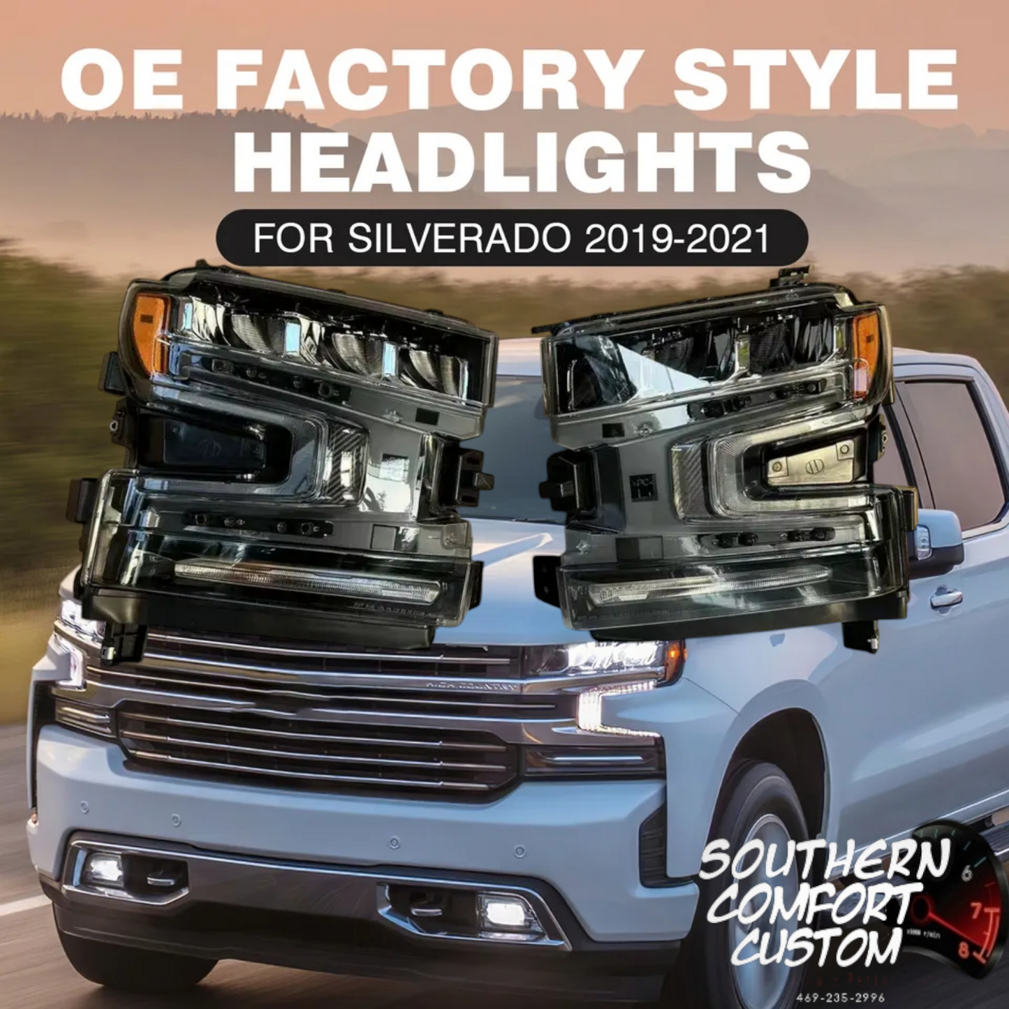 Headlights YEAR MAKER MODEL 2019-2021 Chevrolet
Chevy Silverado 1500