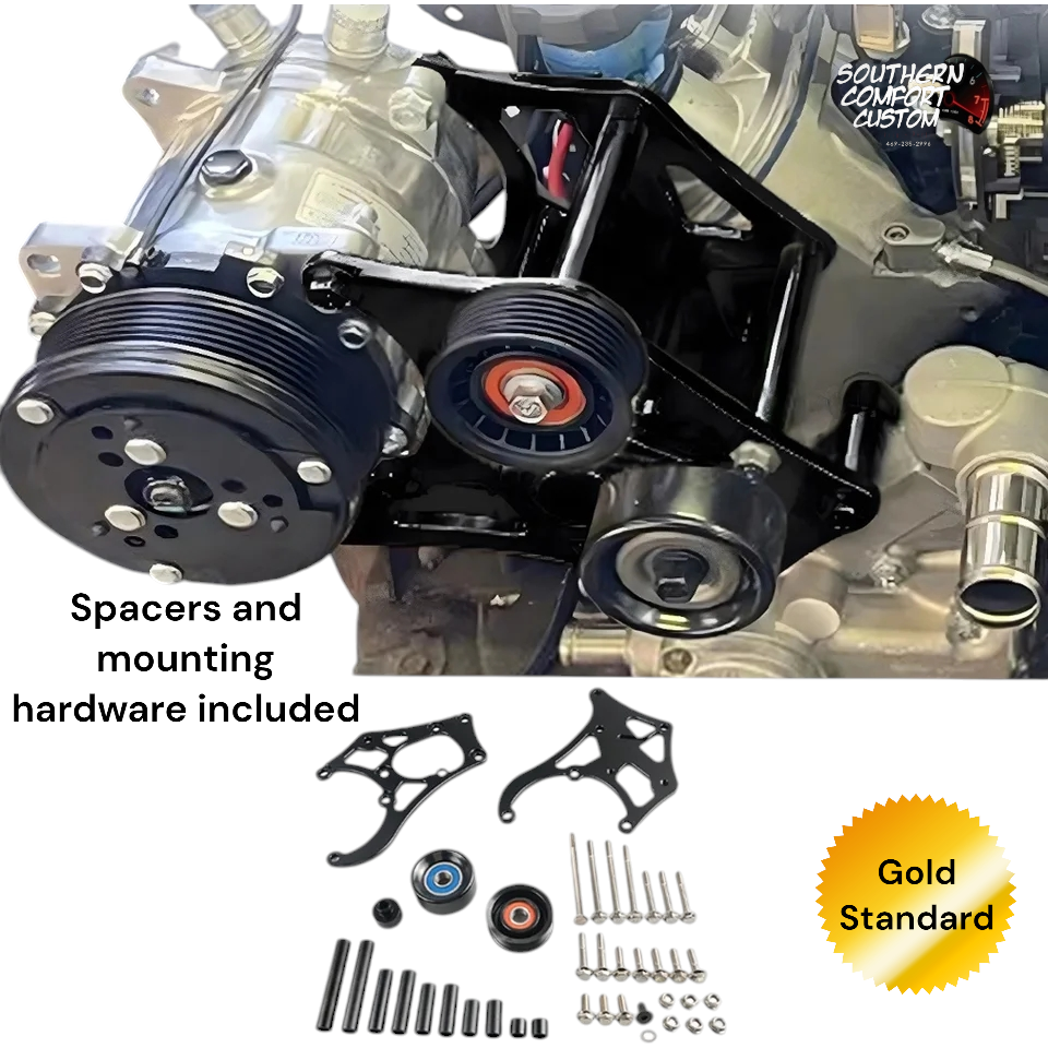 1X Air Conditioner Compressor Bracket Kit (including all necessary mounting hardware)