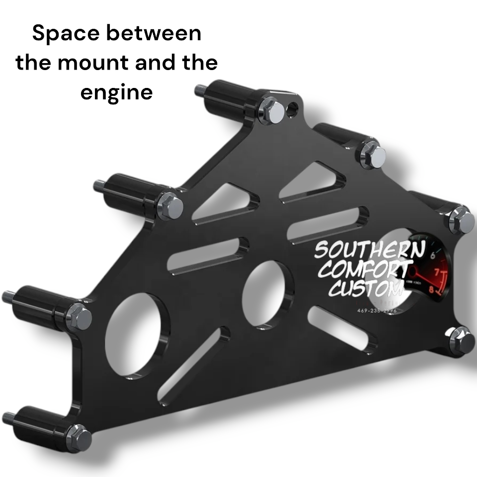 LS LT Engines Heavy-Duty Engine Stand Support Adapter Plate Bracket For Chevy SBC BBC LS7 LQ4 LM7 L96